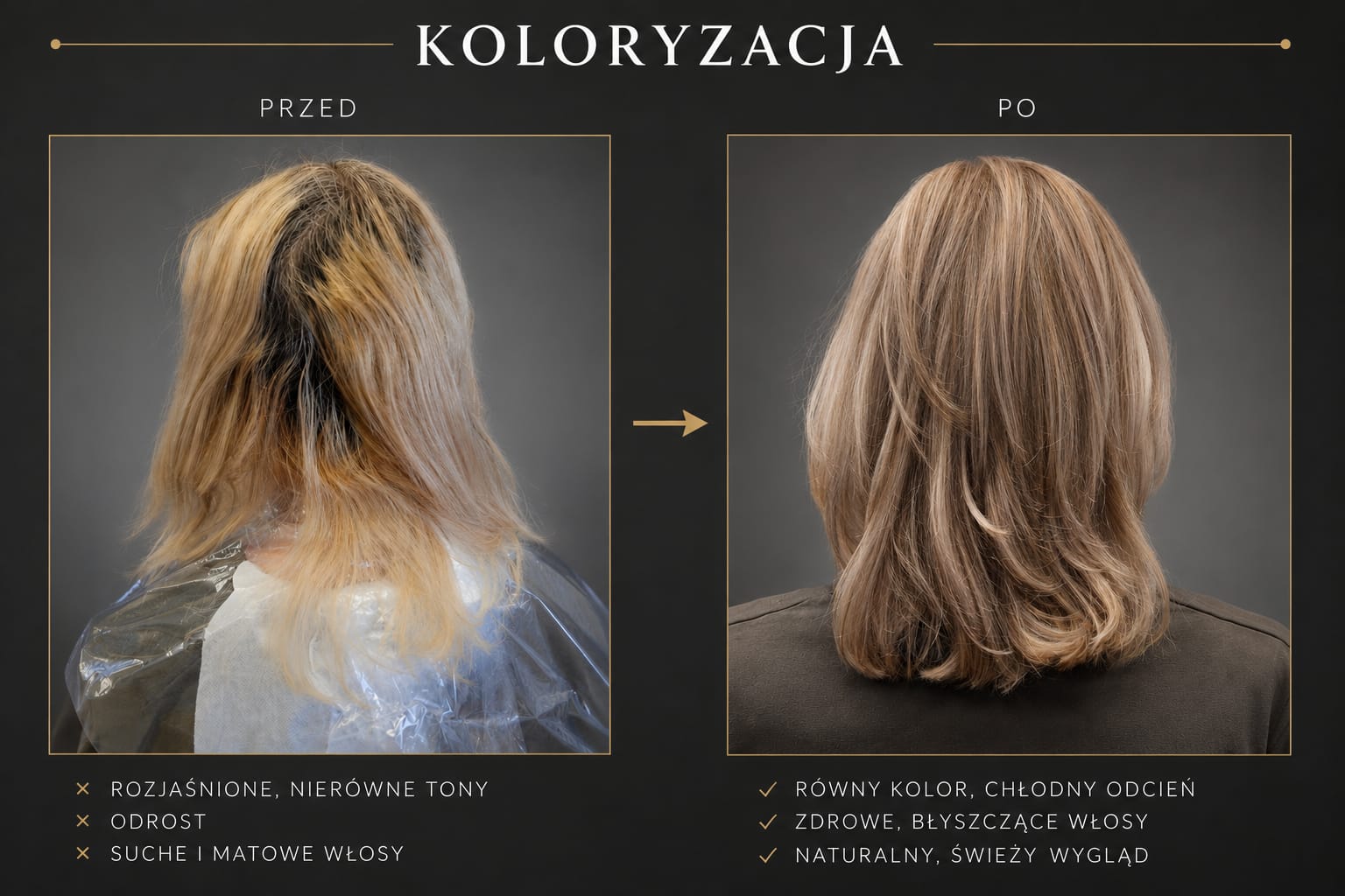 Koloryzacja — przed i po