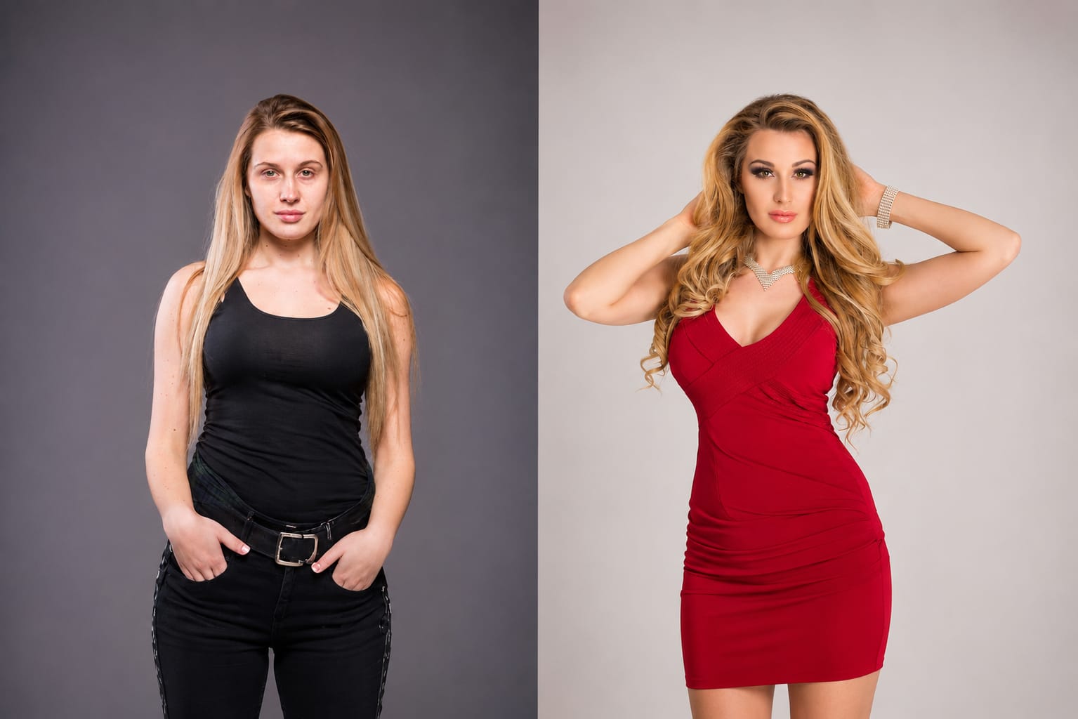 Metamorfoza klientki — przed i po
